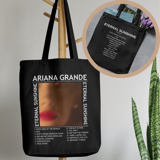 Discover Ariana | Eternal Sunshine Album Tote Bag