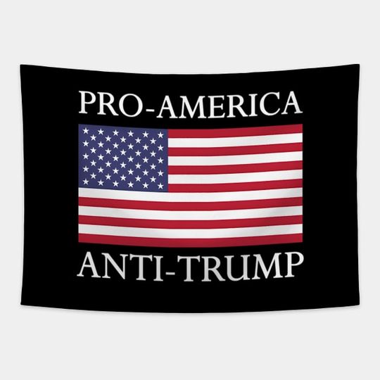 Discover Pro-America -Trump American Usa Flag Resist - Pro America - Tapestry