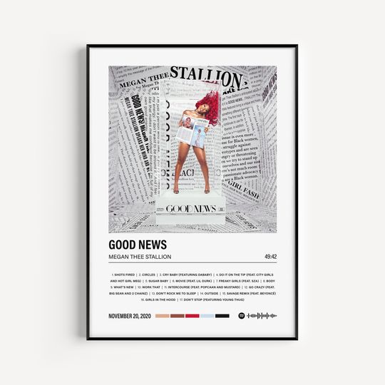 Discover Megan Thee Stallion Good News Poster