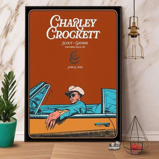 Discover Charley Crockett Scout And Gather Columbia Falls, MT June 15 2024 Poster