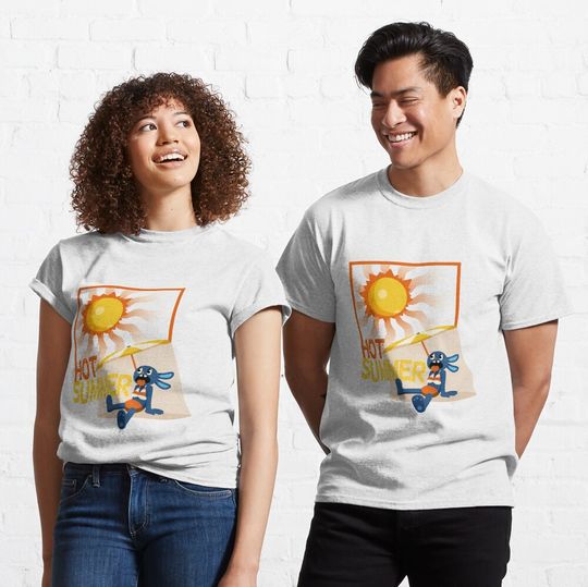 Discover A rabbit suffering from the summer heat Classic T-Shirt