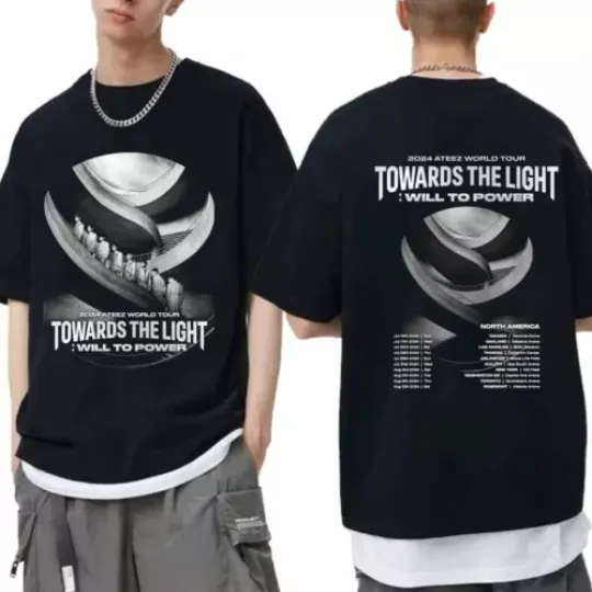 Discover ATEEZ World Tour 2024 Towards The Light  Will To Power North America Shirt