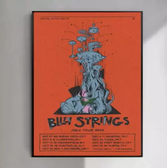 Discover Billy Strings All Posters, Billy Strings Fall Tour 2024 Poster
