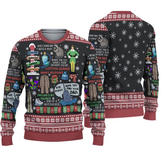 Discover Buddy Elf Omg Santa I Know Him Ugly Sweater