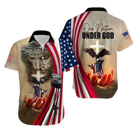 Discover One Nation Under God American Eagle Shirt