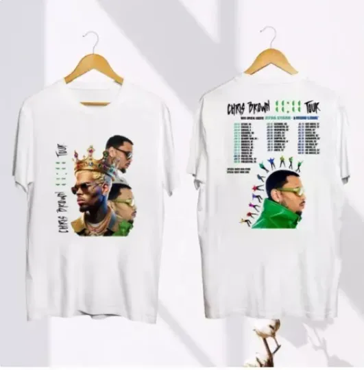 Discover Graphic Chris Brown 11 11 Tour 2024 T-Shirt, Chris Brown Fan Gift