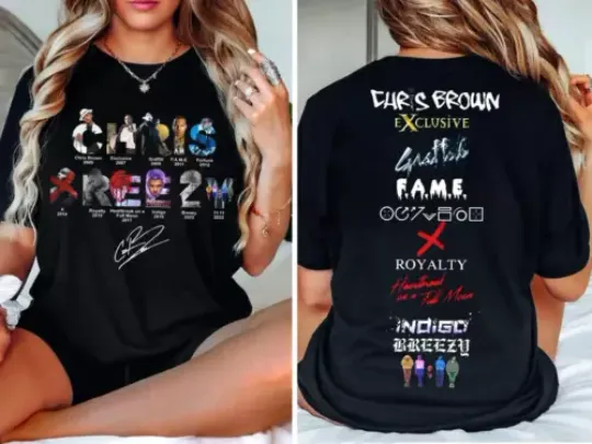 Discover Chris Brown Shirt  Chris Brown 11 11 Tour 2024 Shirt