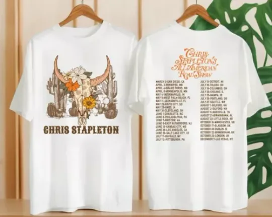 Discover Chris Stapleton Graphic Shirt, All American Road Show 2024 Tour Shirt