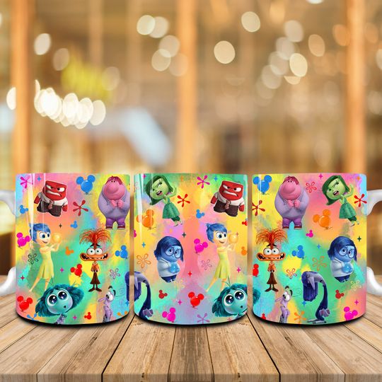 Discover Cartoon Emotions Friends 11oz Mug Sublimation, Mental Health, Speech Therapy