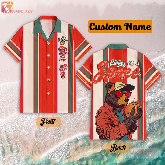 Discover Amare Box Custom Name Bowling Bear Hawaiian Shirt