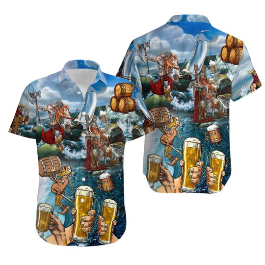 Discover Beer Viking Beer Hawaiian Shirt I Love It And I Drink It Hawaii Shirt