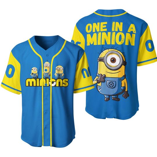 Discover Personalized Minions One In A Minion Baseball Jersey