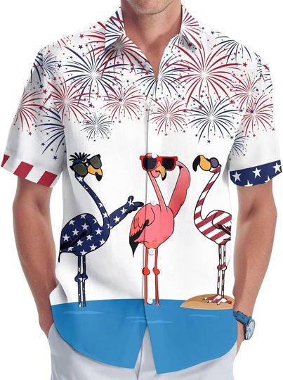 Discover Independence Day Hawaiian Shirt, 4th of July Shirts Women