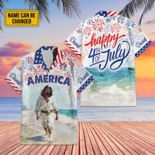 Discover Jesus America Beach Hawaiian Shirt