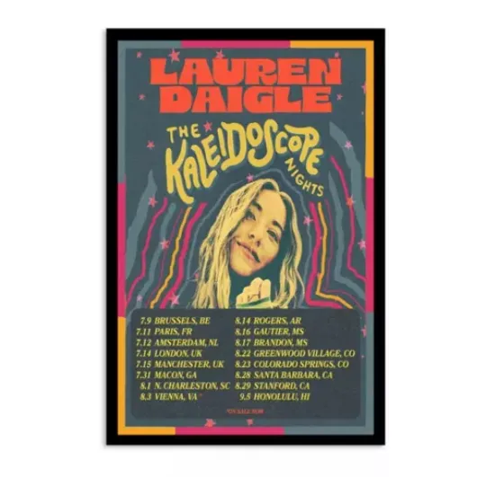 Discover Lauren Daigle The Kaleidoscope 2024 Tour Poster