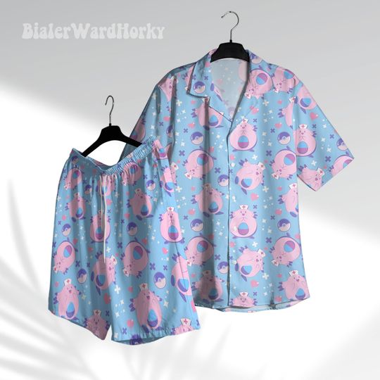 Discover Chansey Cute Aloha Shirt