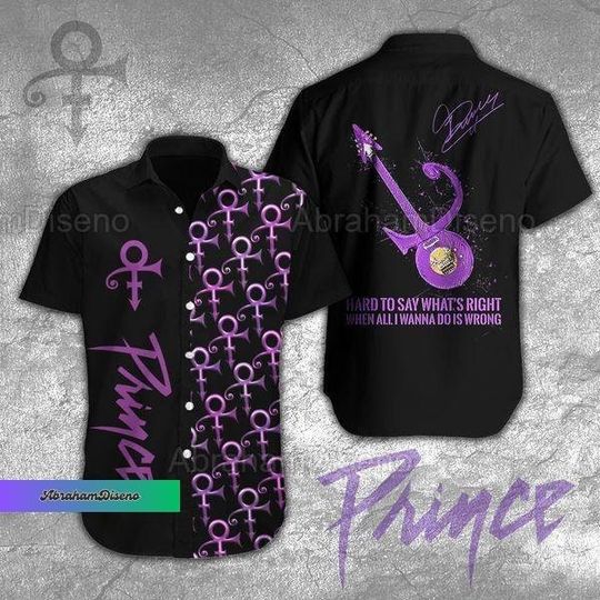 Discover Prince Pur Rain Hawaii Shirt, Prince Button Up Shirt