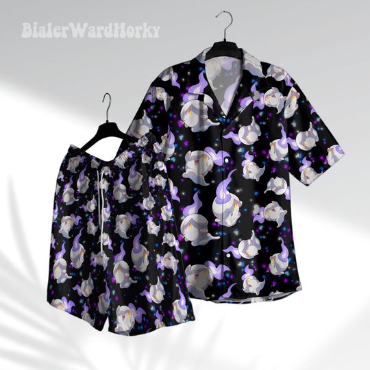 Discover Litwick Dark Hawaiian Shirt - Cute Ghost Type Aloha Style