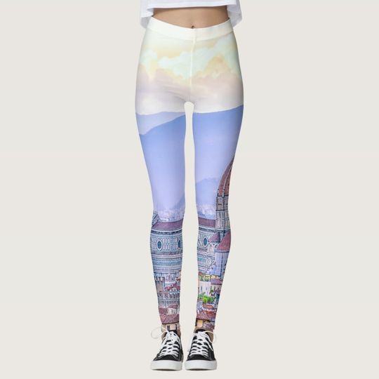 Discover Cathedral of Santa Maria del Fiore Artwork Leggings For Women
