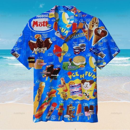 Discover Nestle Ice Cream Hawaiian Shirt - Tropical Style
