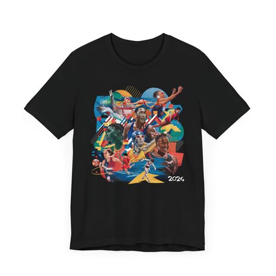 Discover Athletes Summer 2024 Sports Women of Color Collage Tshirt