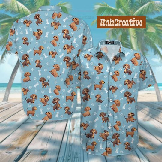 Discover Dachshund Dog Hawaiian Shirt - Gifts for Dog Lovers