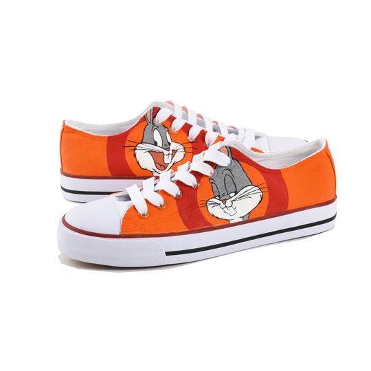 Discover Bugs Canvas Shoes Custom Hand Low Top Sneakers