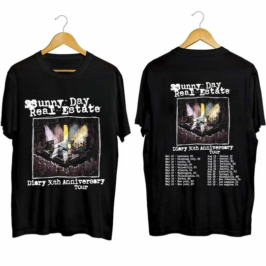 Discover Sunny Day Real Estate 30th Anniversary Tour 2024 T Shirt