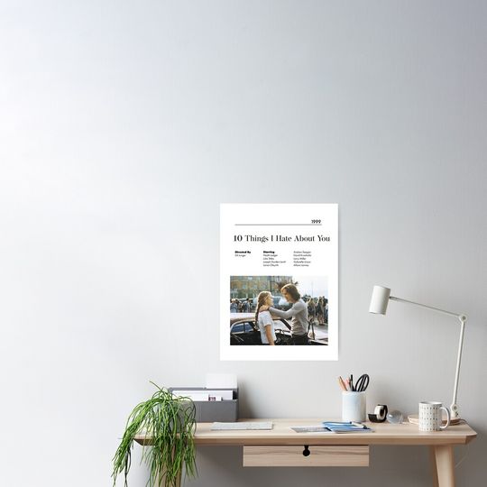 Discover 10 Things I Hate About You Alternative Minimalist Movie Poster 90's Poster