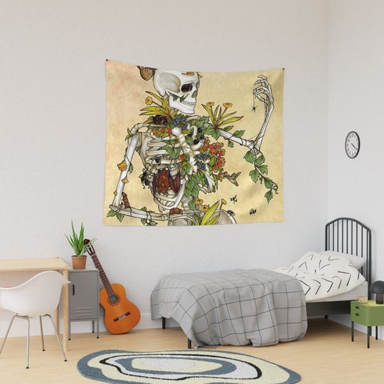 Discover Bones and Botany Tapestry