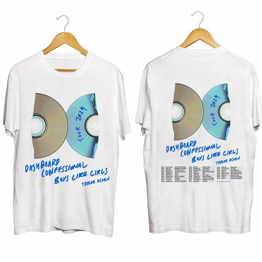 Discover Dashboard Confessional 2024 Tour Shirt, Dashboard Confessional Band Fan Shirt