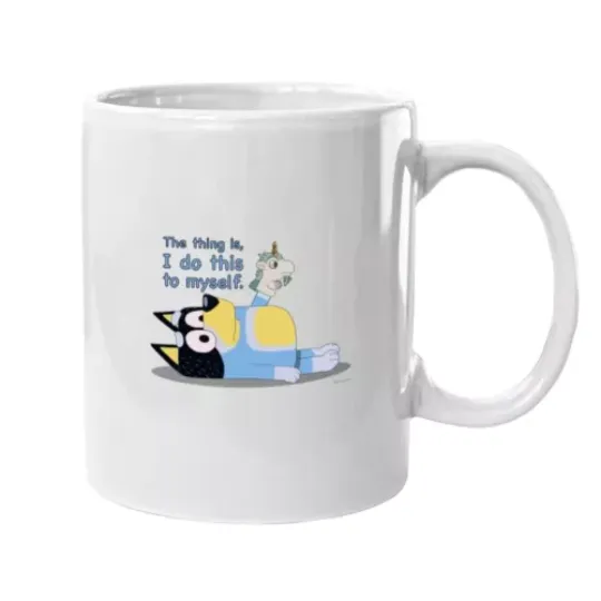 Discover BlueyDad: Bandit and Unicorse - BlueyDad Gift Coffee Mug