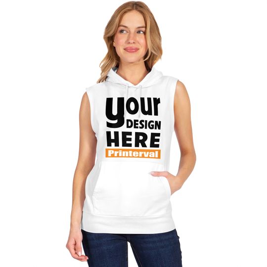 Discover Custom Women's Sleeveless Hoodies