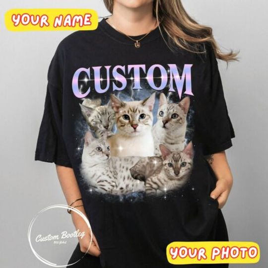 Discover Custom Your Own Bootleg Tee, Vintage Bootleg Pets T Shirt, Insert Your Design