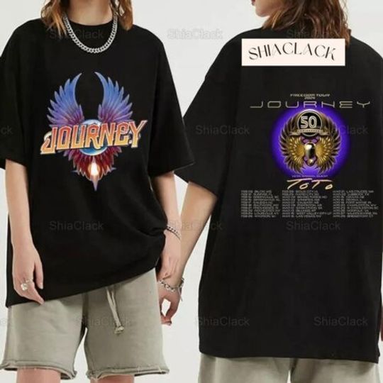 Discover Journey 2 Side T-Shirt, Journey Freedom Tour 2024 Shirt