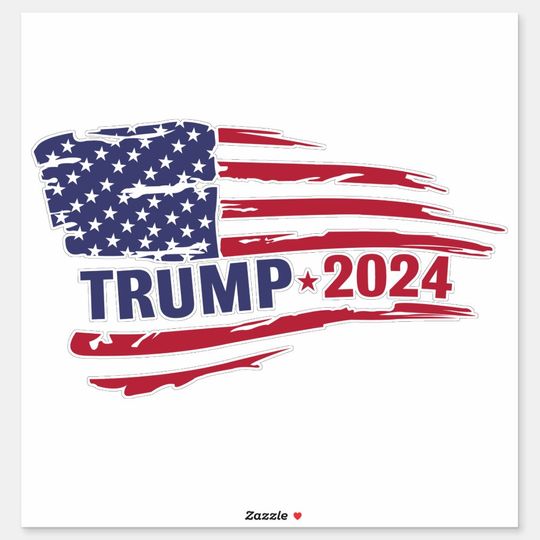 Discover Trump 2024 Election American Car Flag