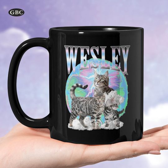 Discover Custom Pet Mug with Pet Name Photo