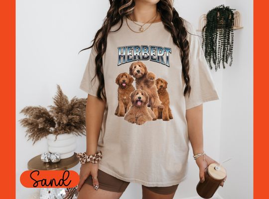 Discover Custom Bootleg Dog Shirt, Personalized Dog T-Shirt, Y2K Custom Rap TShirt