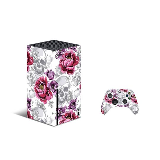 Discover Skulls Rose Skin Decal For Xbox Series X Console And Controller