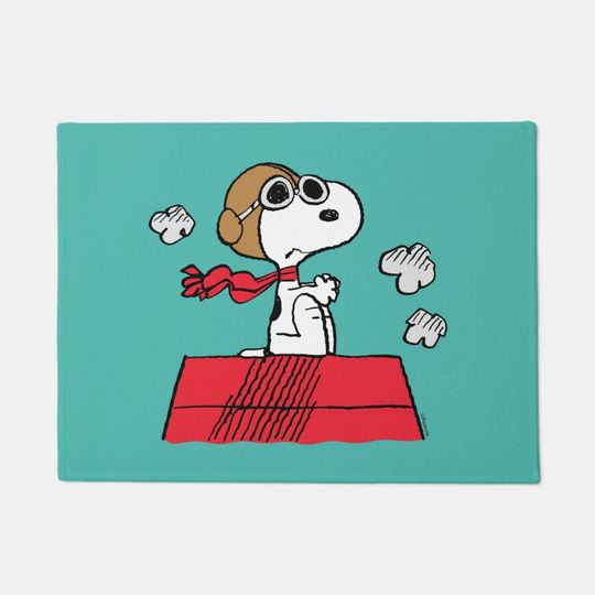 Discover Snoopy the Flying Ace Doormat