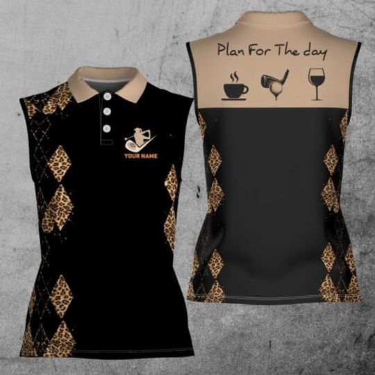 Discover Golf And Drinks Women Sleeveless Athleisure Plan For The Day Golfer, Female 3D