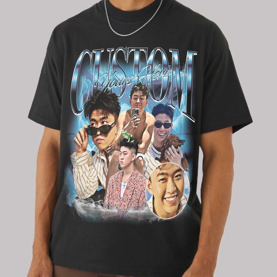 Discover Custom Bootleg Rap Tee, Custom Photo Vintage Tshirt