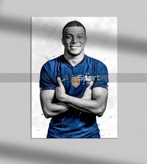 Discover Mbappe Poster, Kylian Mbappe Print, Canvas Print, Kids Decor
