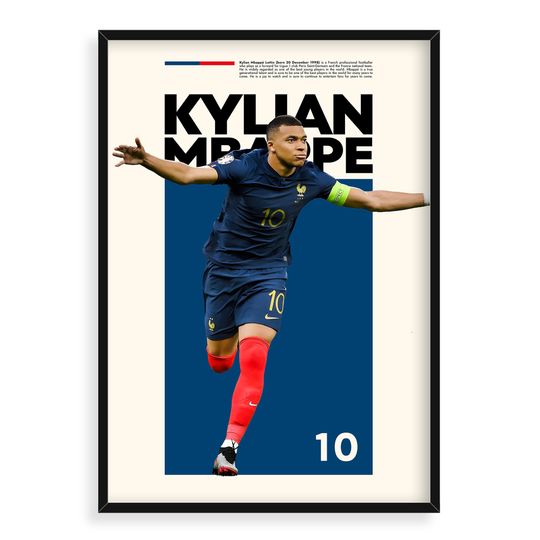 Discover Kylian Mbappe, France Football Team, Sports Poster