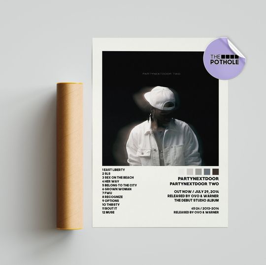 Discover PartyNextDoor Posters / Party Next Door TWO Poster, Tracklist Album Cover Poster