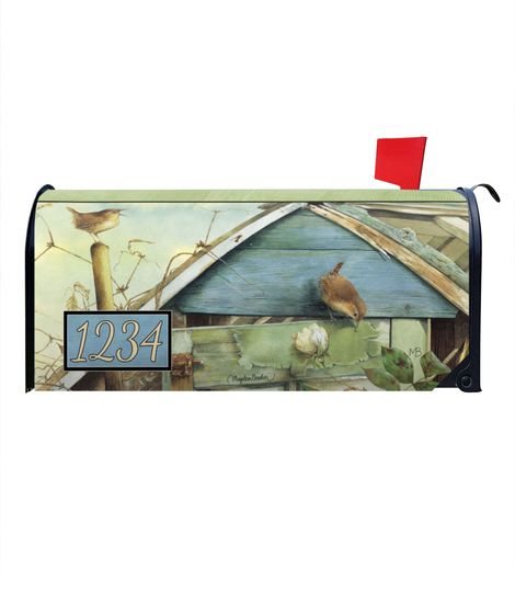 Discover Marjolein Bastin, Barn Birdsong Personalized Magnetic Mailbox Cover