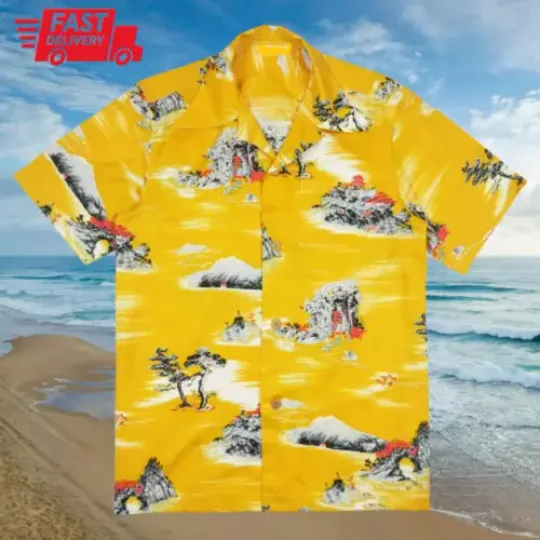 Discover Cliff Booth HAWAIIAN Shirt Once Upon A Time In Hollywood Movie Costume Brad Pitt