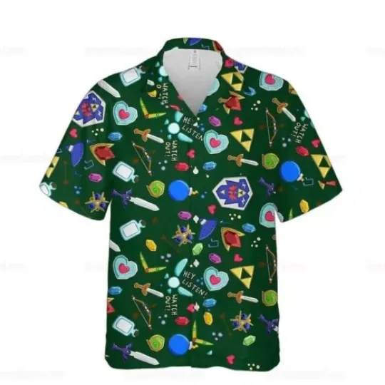 Discover The Legend of Zelda Hawaiian Shirt - Iconic Gaming Apparel