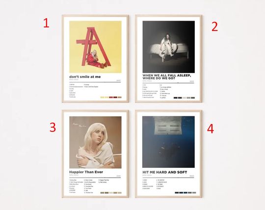 Discover Billie Eilish Digital Poster Collection