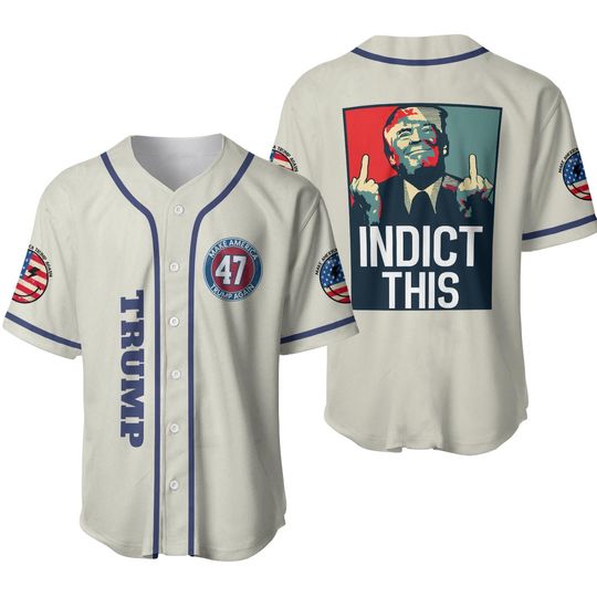 Discover Trump Indict This US Election Baseball Jersey